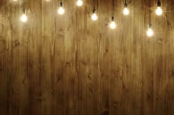 Dark Wood with Lights