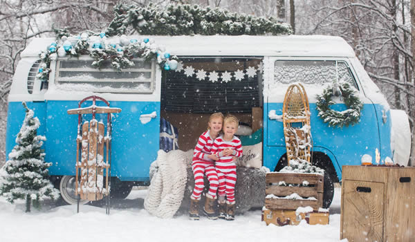Stella is a blue 1970 Volkswagen Westfalia Camper